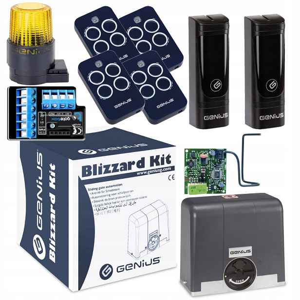 Genius BLIZZARD900+ Modul WiFi Lampa+ Pilot 4ks pohon posuvné brány