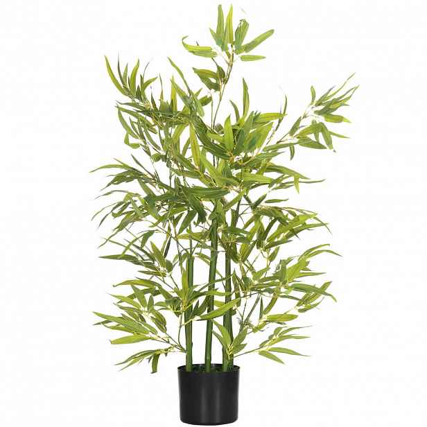 HOMCOM UMĚLÝ bambus velký 90 cm Umělá rostlina