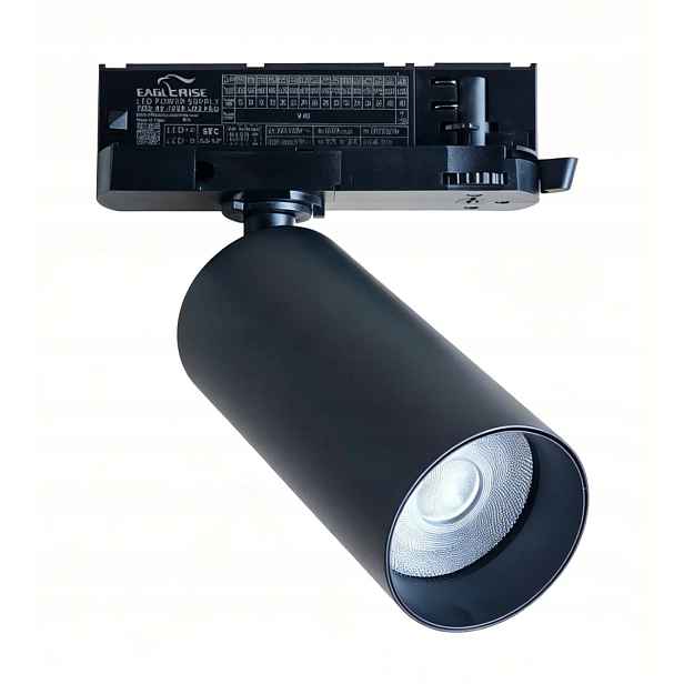 Maxlight 3-fázová kolejnicová lampa Halo Led 15W 3000K černá