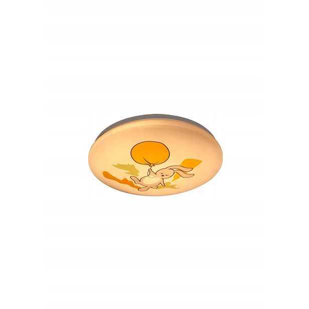 Stropní Svítidlo stropní dětský Led bílý králík s balónem kulatý 38 cm Rabalux
