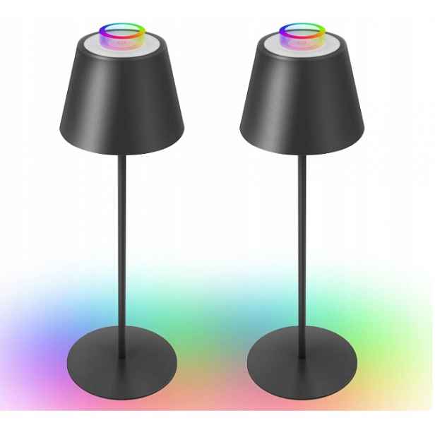 Uuffoo Bezdrátová stolní Led lampa 8 barev 2 kusy