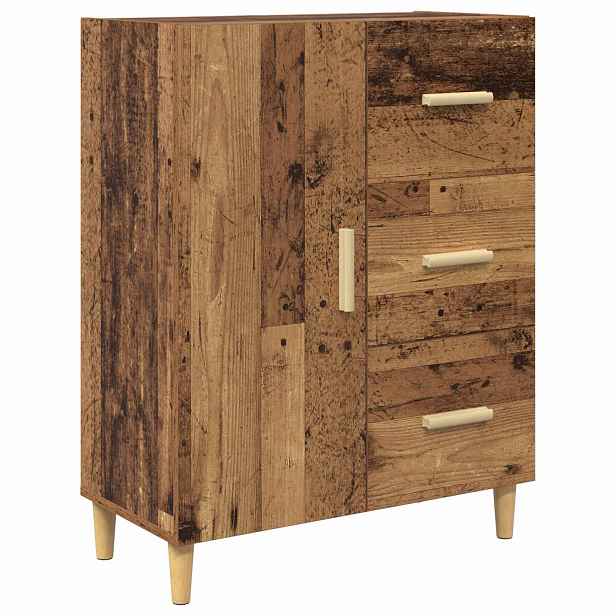 vidaXL Servírovací skříň Staré dřevo 34 x 69.5 x 90 cm