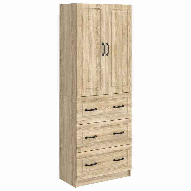 vidaXL Sada skříněk 2 ks 66 x 34,5 x 87 cm Kompozitní dřevo Dub sonoma