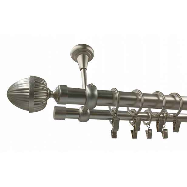 Garnýž 25+19 mm Satén 300 Milano