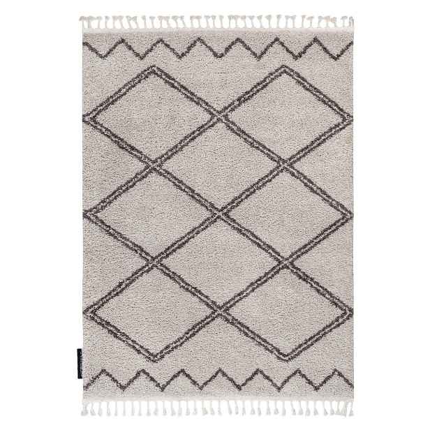 Kusový koberec Berber Asila B5970 cream and brown, 80x150, béžová, obývací pokoj, Dywany Łuszczów