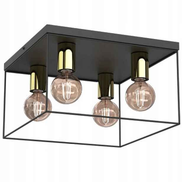 Luminex Homen stropní svítidlo černá E27 4x15W moderní IP20