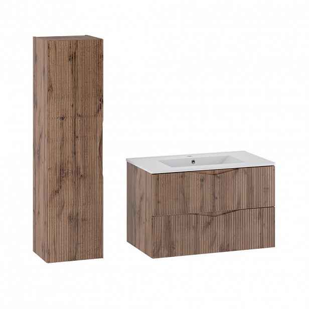 Petits-meubles KOUPELNOVÝ NÁBYTEK 80cm Tao 2er-Set Dřevo