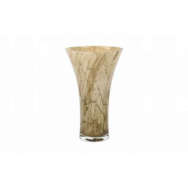 Skleněná váza 28 cm béžová 2310/SR SIgma Glass