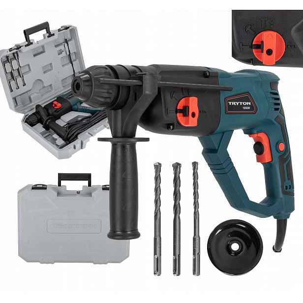 Vrtací kladivo Sds+ 1050W 4 funkce Tryton