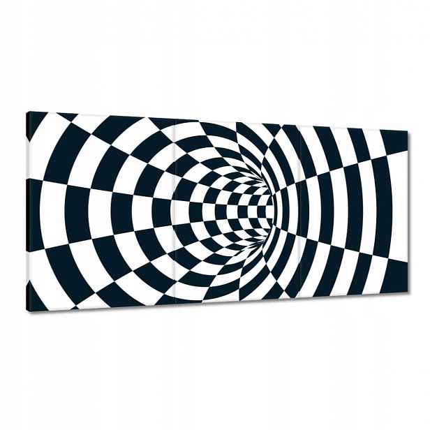 Obrazy 180x90 Abstrackja černobílá