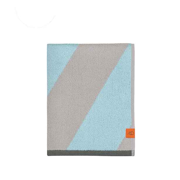 Froté ručníky z bio bavlny v mentolové barvě v sadě 2 ks 40x55 cm Diagonal – Mette Ditmer Denmark