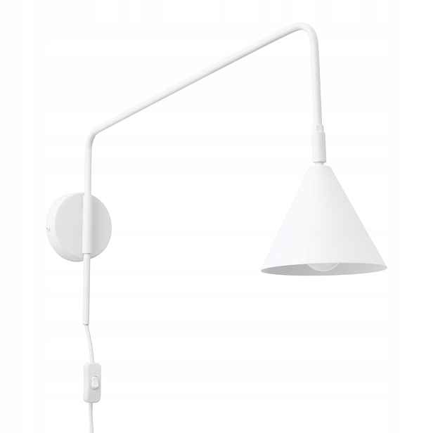 Sollux Nox nástěnné svítidlo bílé E14 10W s nastavitelným krytem
