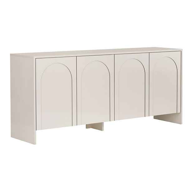 Krémová komoda 180x80x45 cm Arlen  – Kalune Design