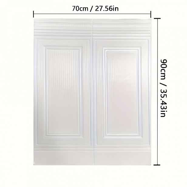 TEMU Sada 5 ks 5mm 3D texturované tapety, materiál XPE, zesílená, voděodolná a samolepicí nálepka na zakrytí stěn v ložnici, renovaci a dekoraci,