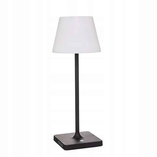 Zahradní Lampa Stolní Kovová Černá 39 Cm S Kloszem