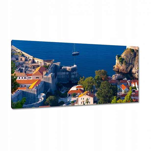 Obrazy 115x55 Pohled z letu na Dubrovník