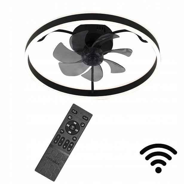 Stropní svítidlo s ventilátorem WiFi lampa dálkový ovladač Fanfy Rabalux