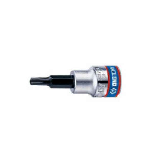 Hlavice zástrčná s otvorem King Tony 3/8 CrV TORX T40 302740