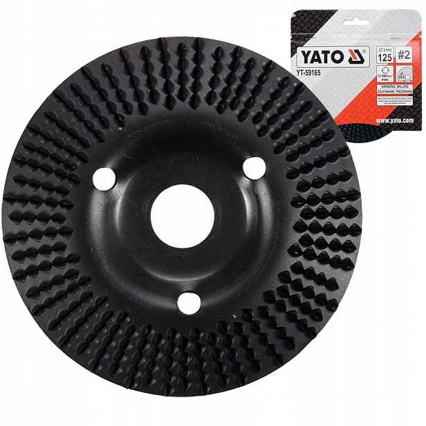Šikmý kotouč 125 mm Č.2 na dřevo Yato YT-59165