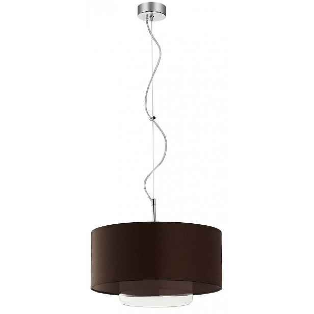 Závěsná lampa Aveo Hnědá Transparentní Stínidlo Skleněné 1xE27 35 cm x