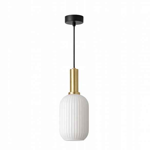 Závěsná lampa lustr nad stůl skleněná bílá lampa K-5880 Fiore