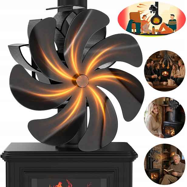 Krbový Ventilátor Termoelektrický Větráček Napájený Teplem Turbína