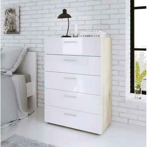 Falco Komoda Pedro 508 oak/bílý lesk