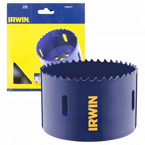 Korunkový Vrták bimetalová Irwin 121mm na dřevo, ocel, hliník, kovy