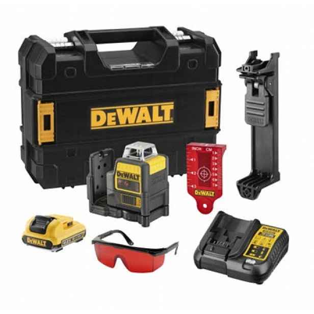 Křížový laser 10,8V červený 20 m DeWalt DCE0811D1R