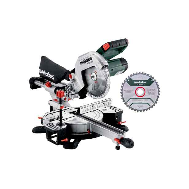 Metabo - Kapovací a pokosová pila 216 mm, 1200 W, s pojezdem 613216900