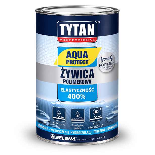 Polymerová pryskyřice Tytan Aqua Protect 1 kg Šedá pokrývačský tmel