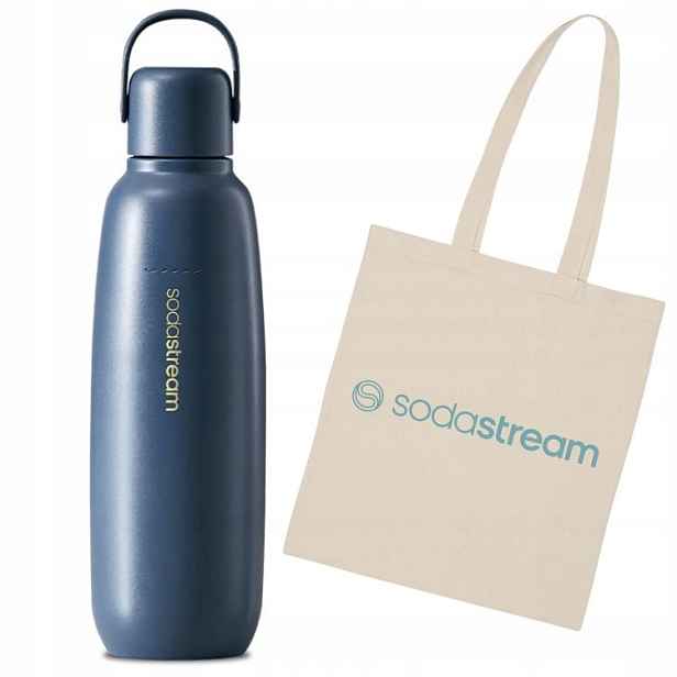Termoláhev SodaStream Fizz&Go 900 ml modrá taška Bonus