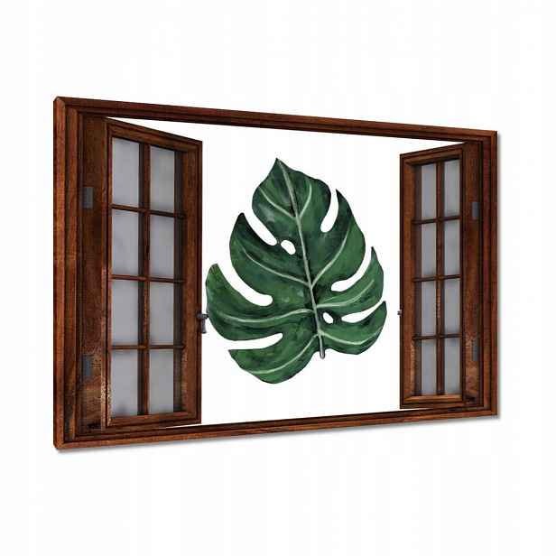 Obrazy 120x80 Monstera Zelený list