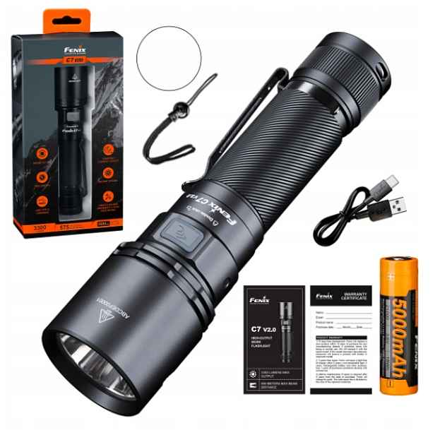 Led svítilna Fenix C7 V2.0 černá