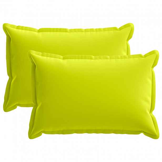vidaXL Povlak na polštář 2 ks HOUTEN Jasně zelená 50 x 75 cm Polyester