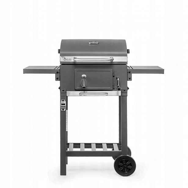 Gril na dřevěné uhlí Activa Mastercook Angular Smart Litinový rošt 42 x 31,3cm