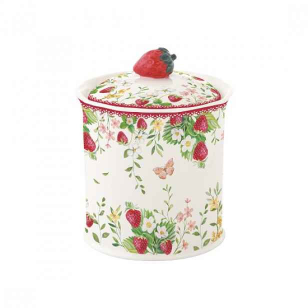 Porcelánová úložná nádoba, 8,5 x 11 cm, "Jardin des Fraises" - Easy Li