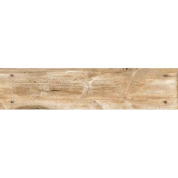 Dlažba Oset Nail Wood beige 15x90 cm mat NWOOD159BE