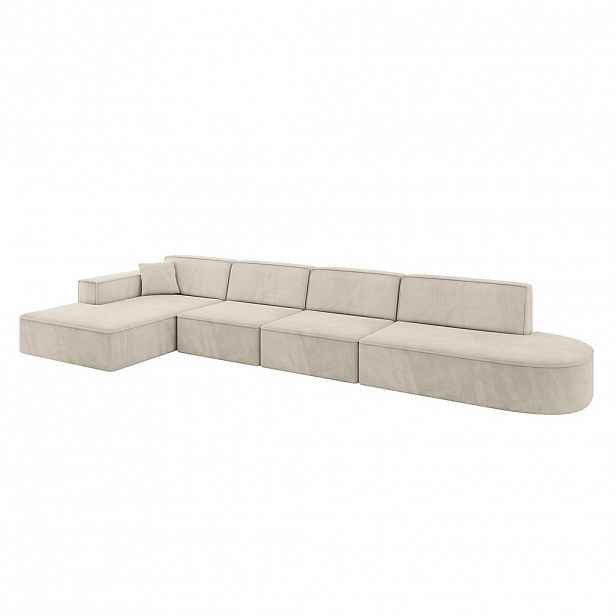 ALTDECOR ROHOVÁ SEDAČKA s otomanem vlevo IREA-L3-v4 – 413 × 171 × 79 cm, tmavě šedá