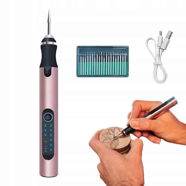 Kompaktní Elektrický Gravír Na Kov, Sklo, Keramiku S Usb