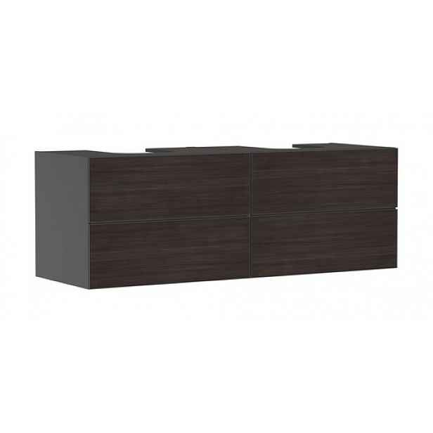 Skříňka pod umyvadlo pod desku Hansgrohe Xevolos E 157x55,5x55 cm břidlicová matná šedá mat 54201730