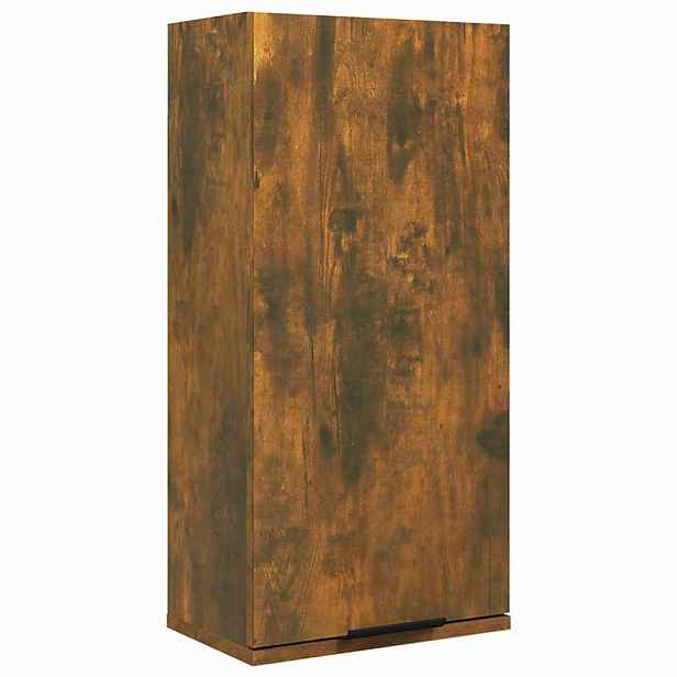 vidaXL Nástěnná koupelnová skříňka kouřový dub 32 x 20 x 67 cm