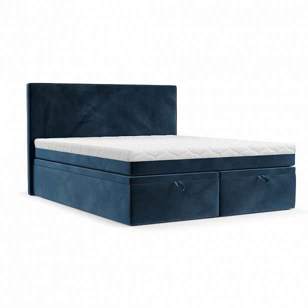 AltaBeds POSTEL BOXSPRING ZALLA 200/200 Tmavě modrá
