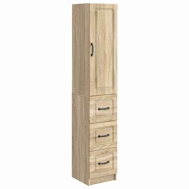 vidaXL Sada skříněk 2 ks 33 x 34,5 x 87 cm Kompozitní dřevo Dub sonoma