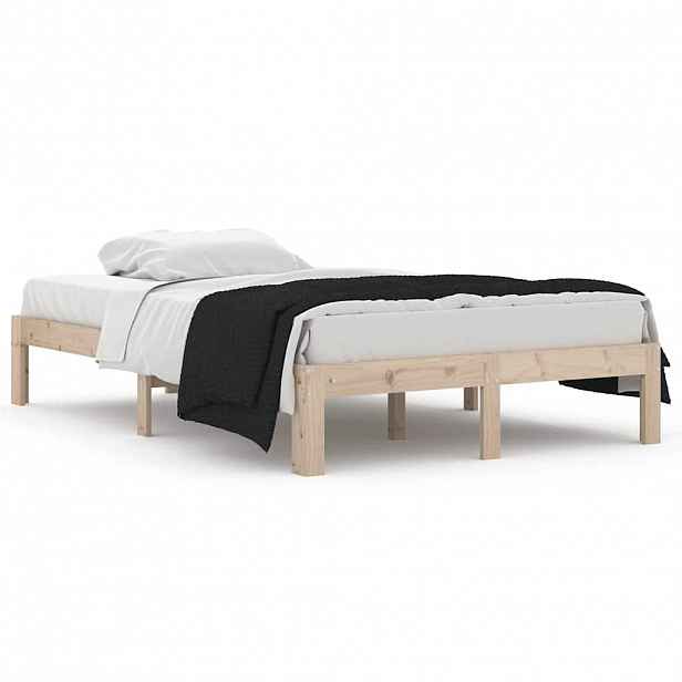 vidaXL Rám postele masivní dřevo 120 x 190 cm Small Double