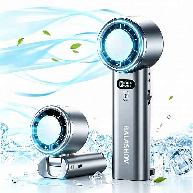 Přenosný mini ventilátor 5200mAh, 100 rychlostí, tichý, stolní, ruční