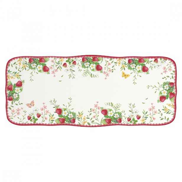 Servírovací talíř, vyrobený z porcelánu, 36 x 15 cm, "Jardin des Frais