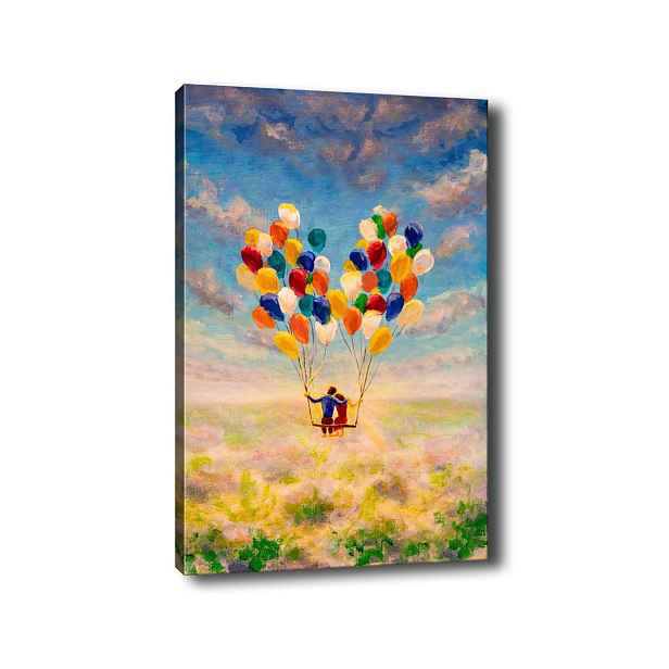 Wallity Obraz na plátně Fly together 50x70 cm