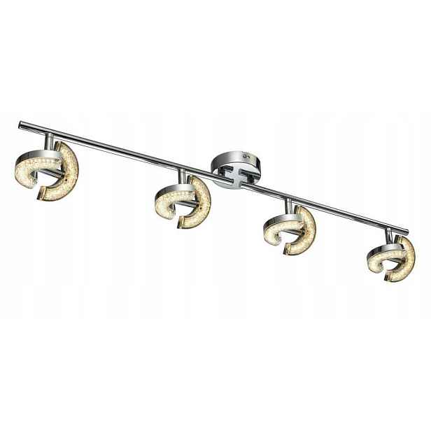 Stropní svítidlo chrom Semic Led 8x3W s nastavitelnou lištou Reality