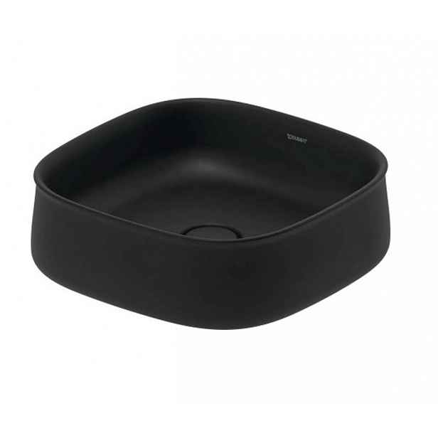 Duravit Zencha - Umyvadlo na desku 42x42 cm, bez přepadu, DuraCeram, antracit mat 2373421379